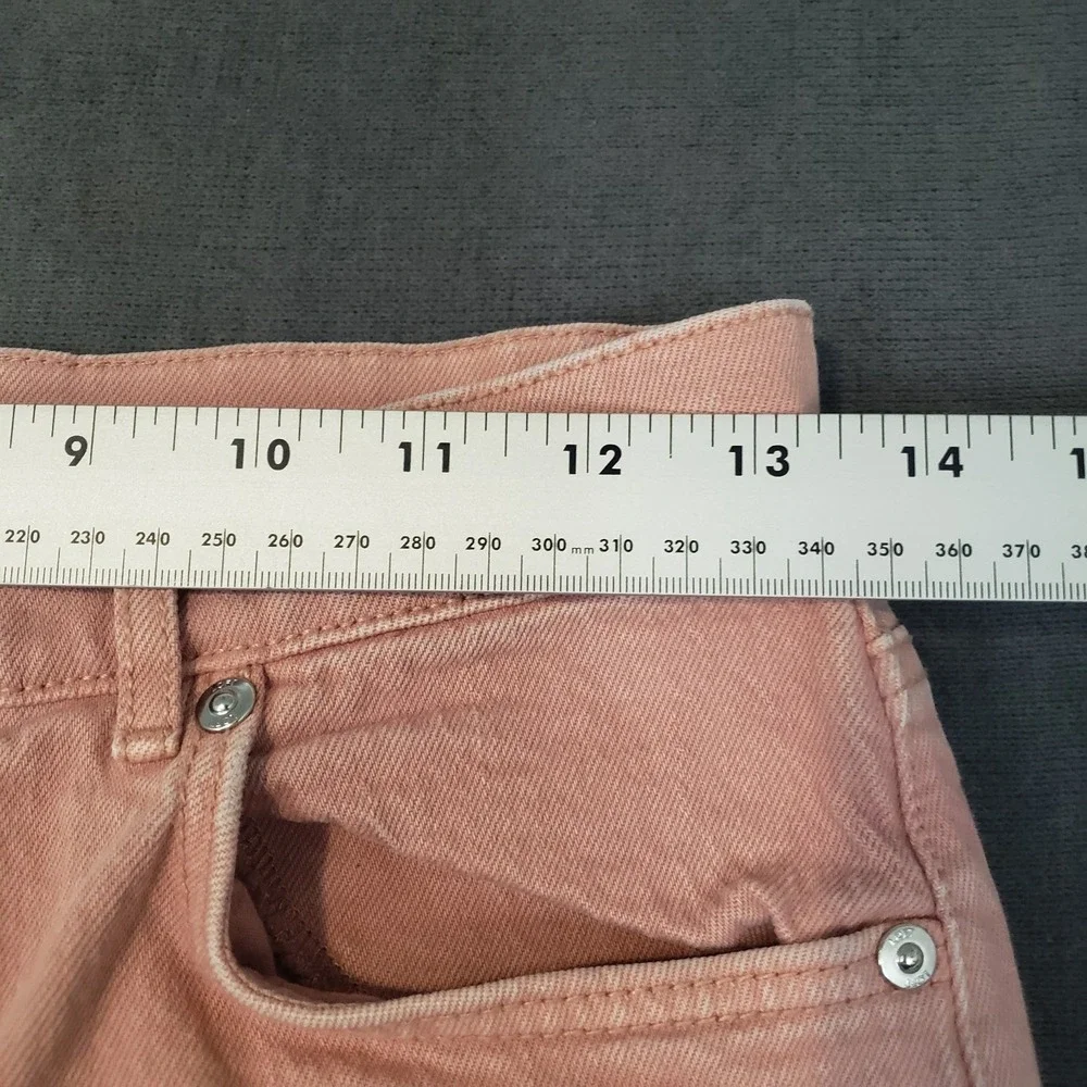 Ann Taylor Loft‎ Jeans Womens Size 2 High Waist Straight Crop Pink